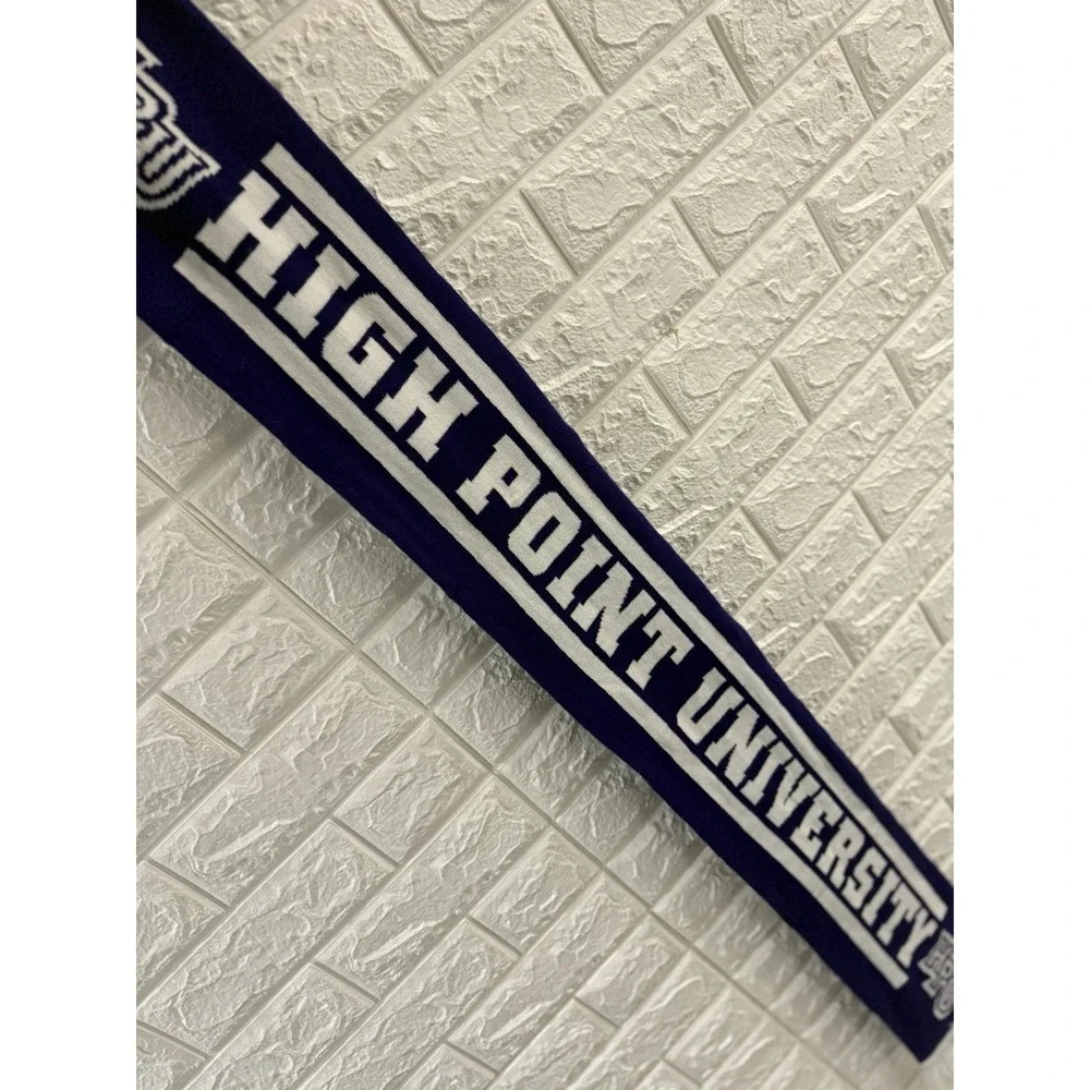 HIGH‎ POINT UNIVERSITY SCARF HPU PANTHERS KNITTED CLASSIC DOUBLE SIDED